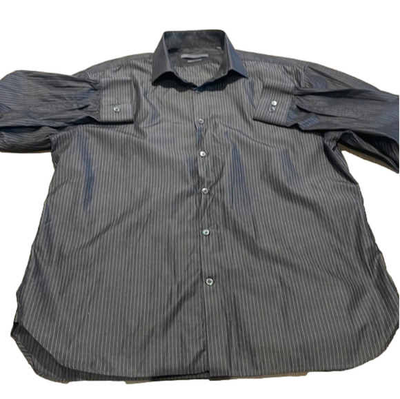 John Varvatos Other - John Varvatos Charcoal Gray Size 17/34-35 Cotton Button Down